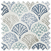 Foxley Faux Silk, Marine - Roman Blind